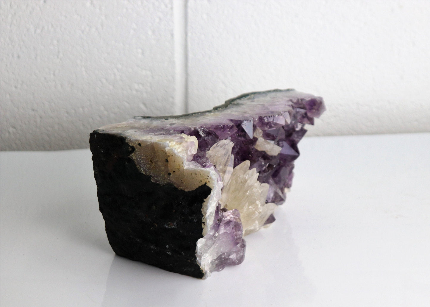 AM14) Large Amethyst Crystal Geode Brazil