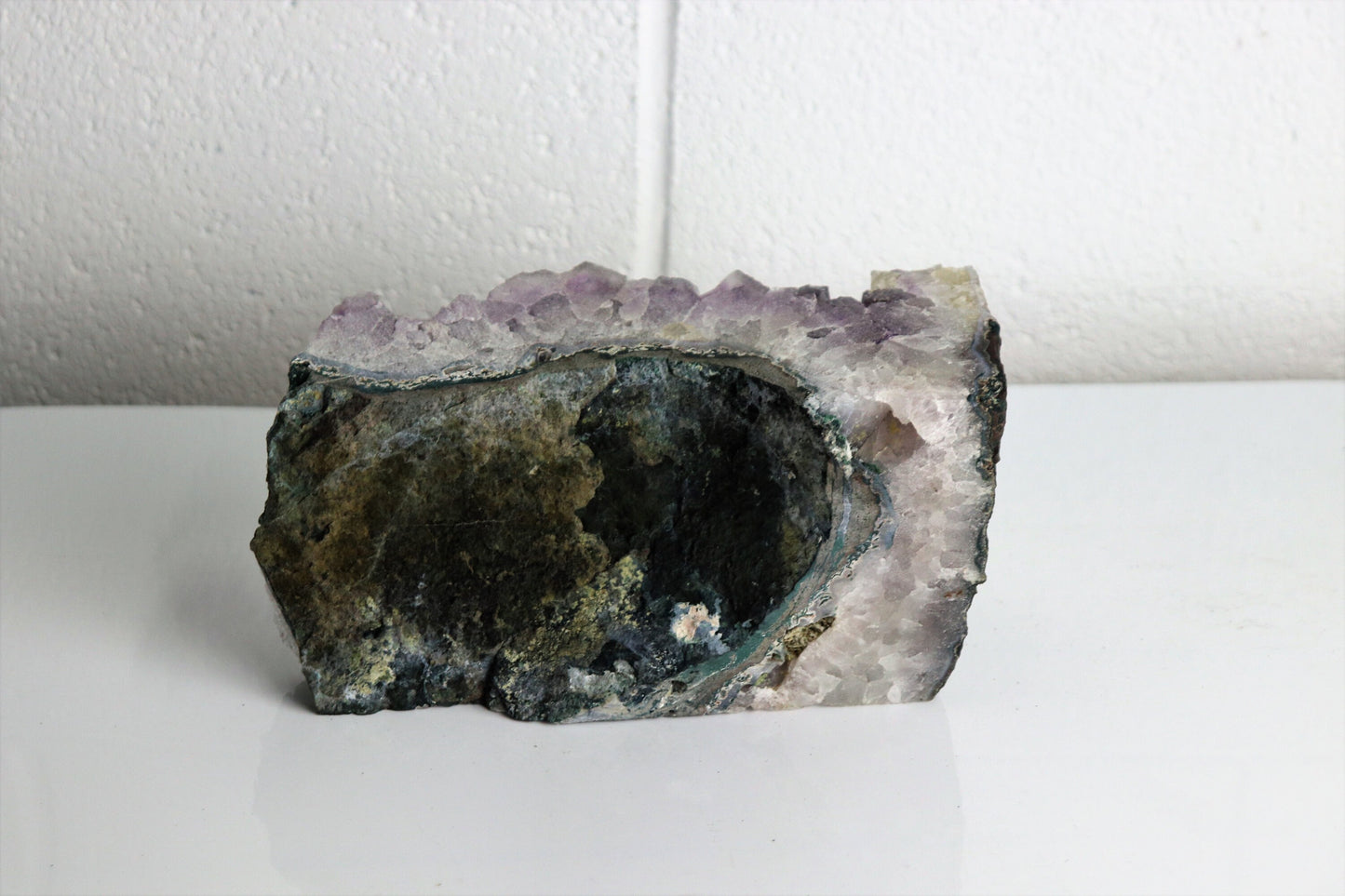 AM14) Large Amethyst Crystal Geode Brazil