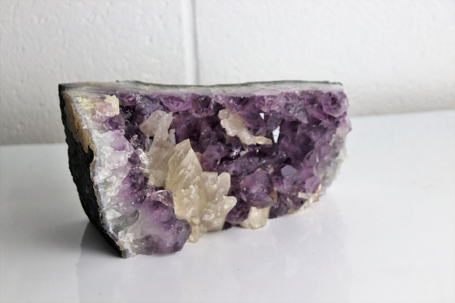 AM14) Large Amethyst Crystal Geode Brazil