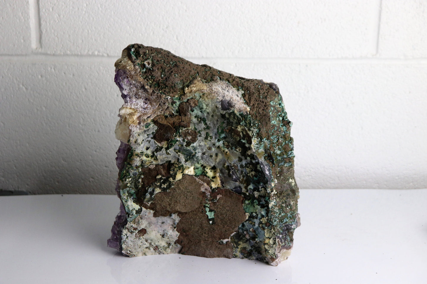 AM6) Large Amethyst Crystal Geode Freestanding