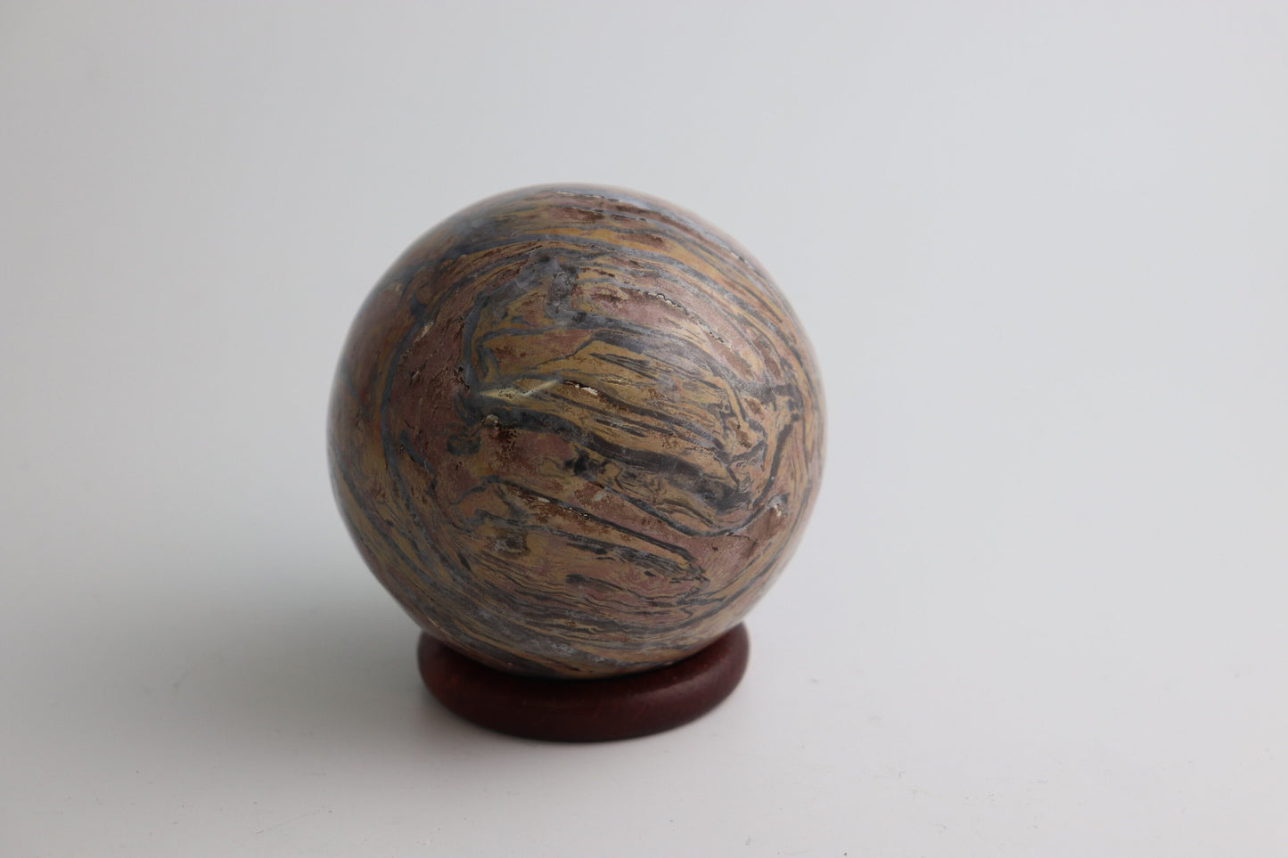 54) Large Himalayan Jasper Crystal Sphere 3.25"