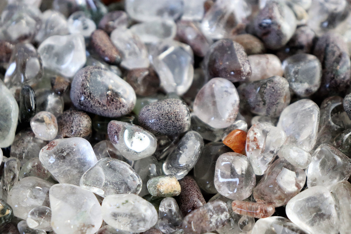 Extra Small Lodalite Quartz Crystal Tumblestones 50g Bags - Arts Crafts