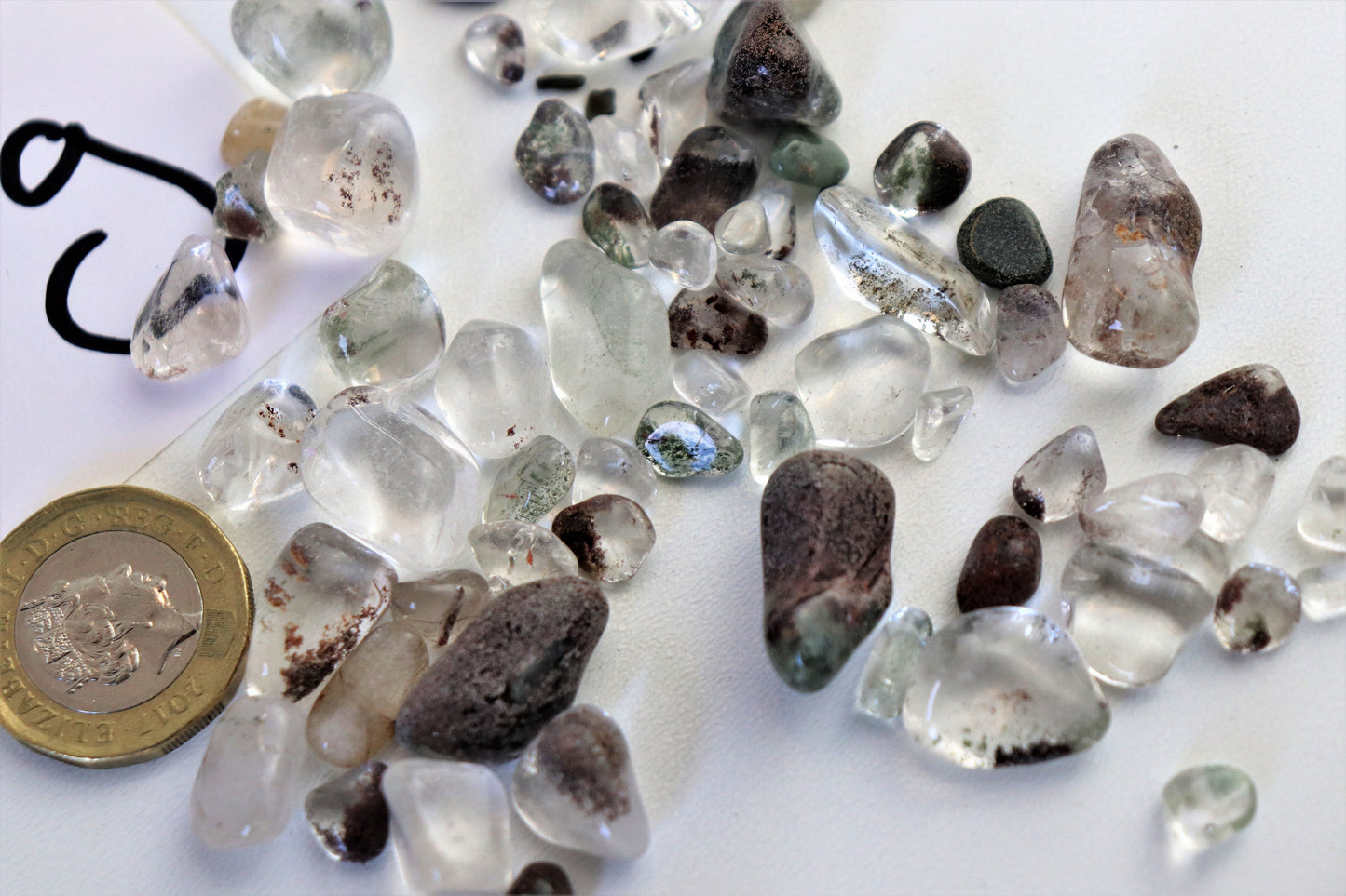 Extra Small Lodalite Quartz Crystal Tumblestones 50g Bags - Arts Crafts