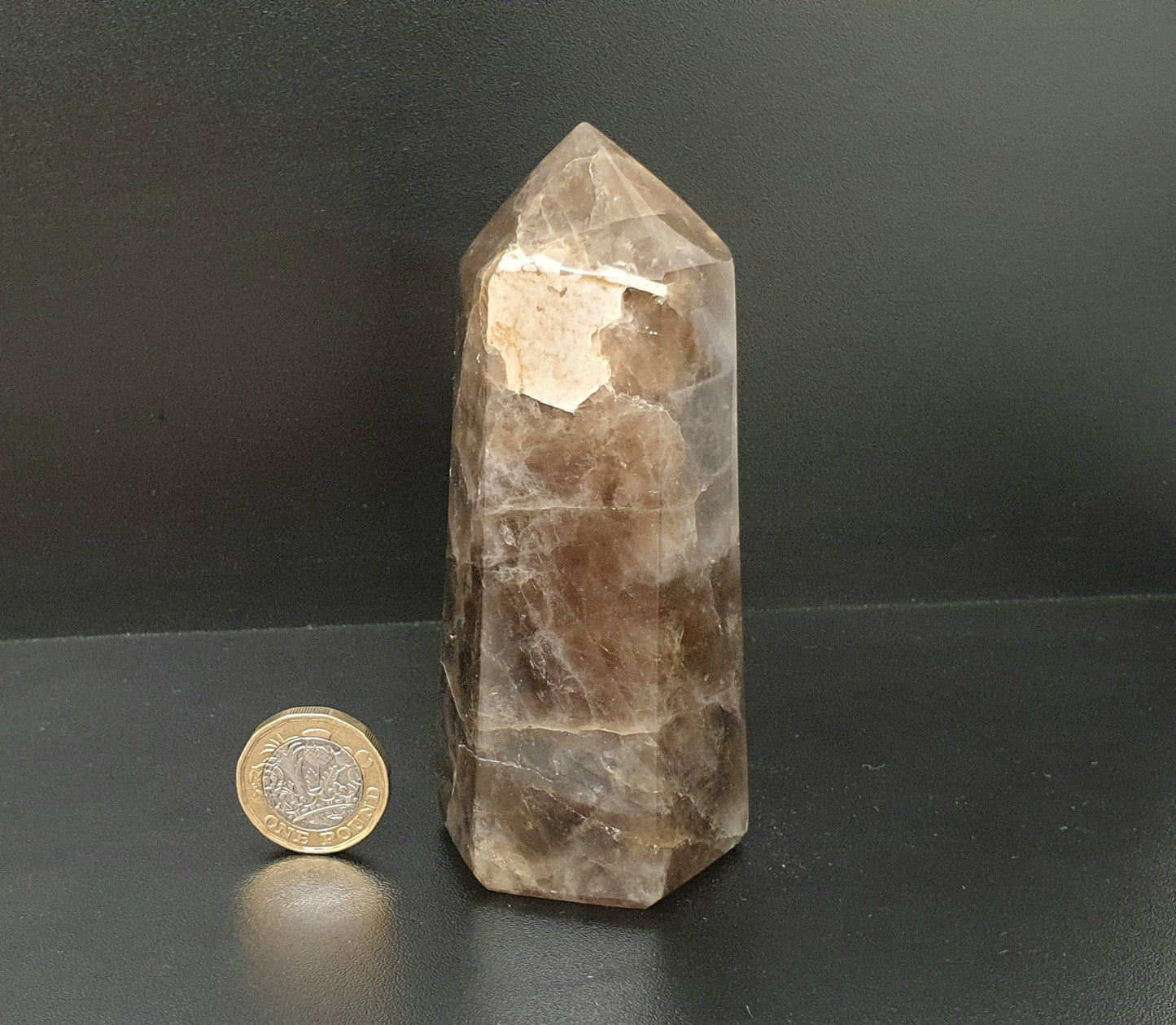 18) Smoky Quartz Crystal Prism