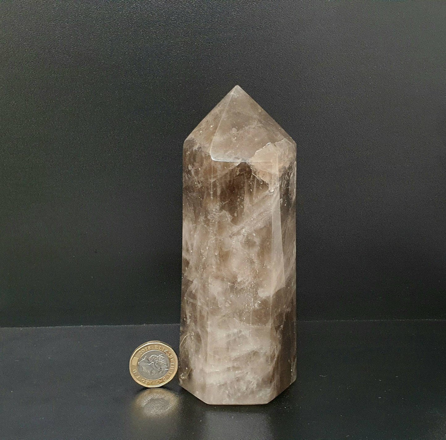 15) Smoky Quartz Crystal Prism