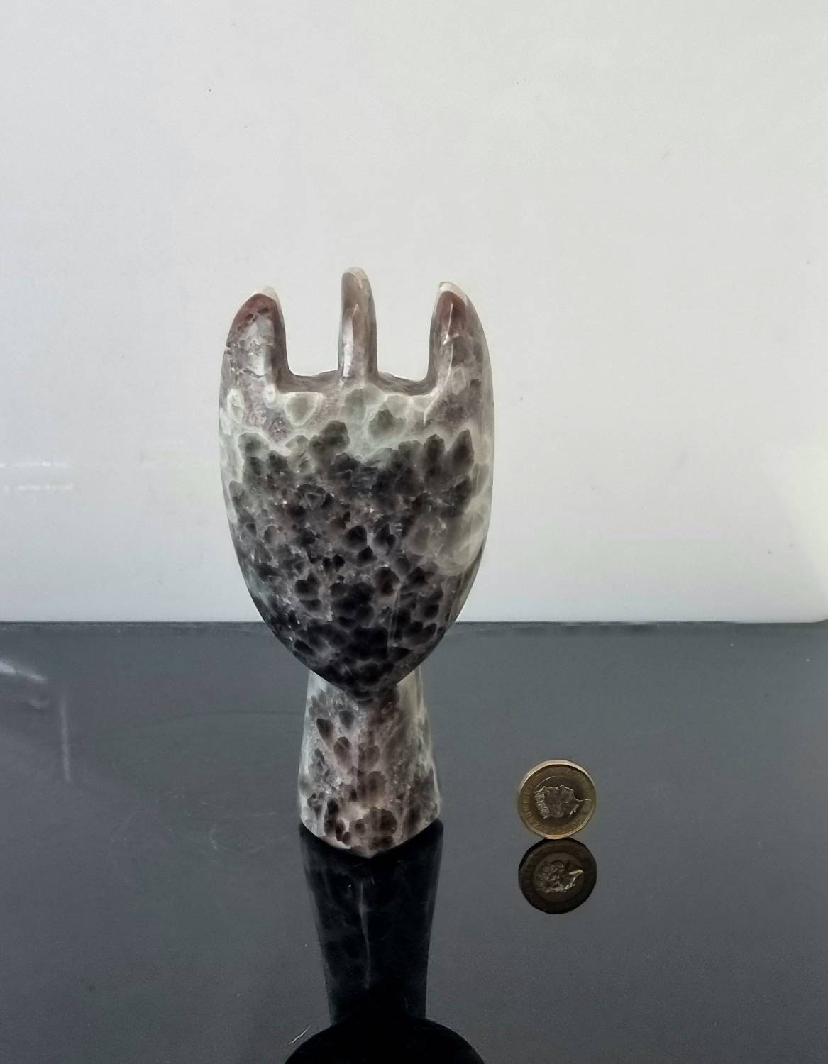 4) Amethyst Crystal Angel Carving