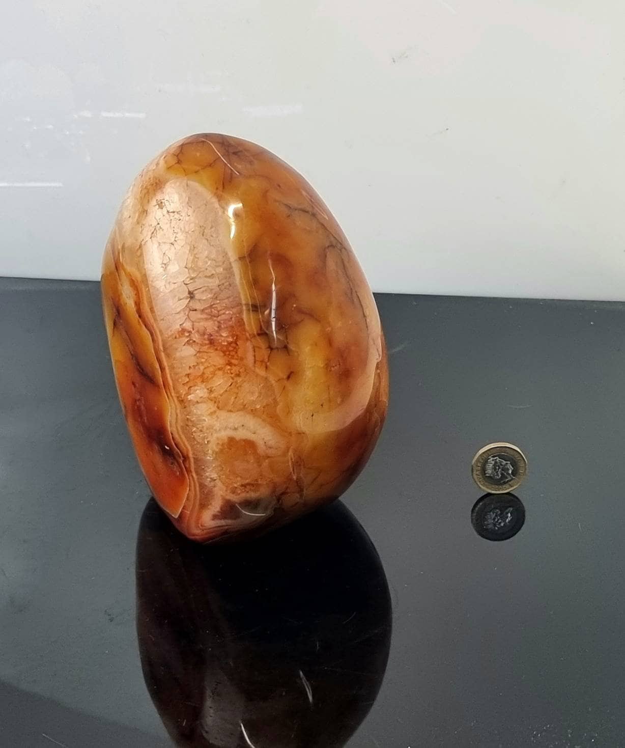 34) Extra large Carnelian Crystal Freeform