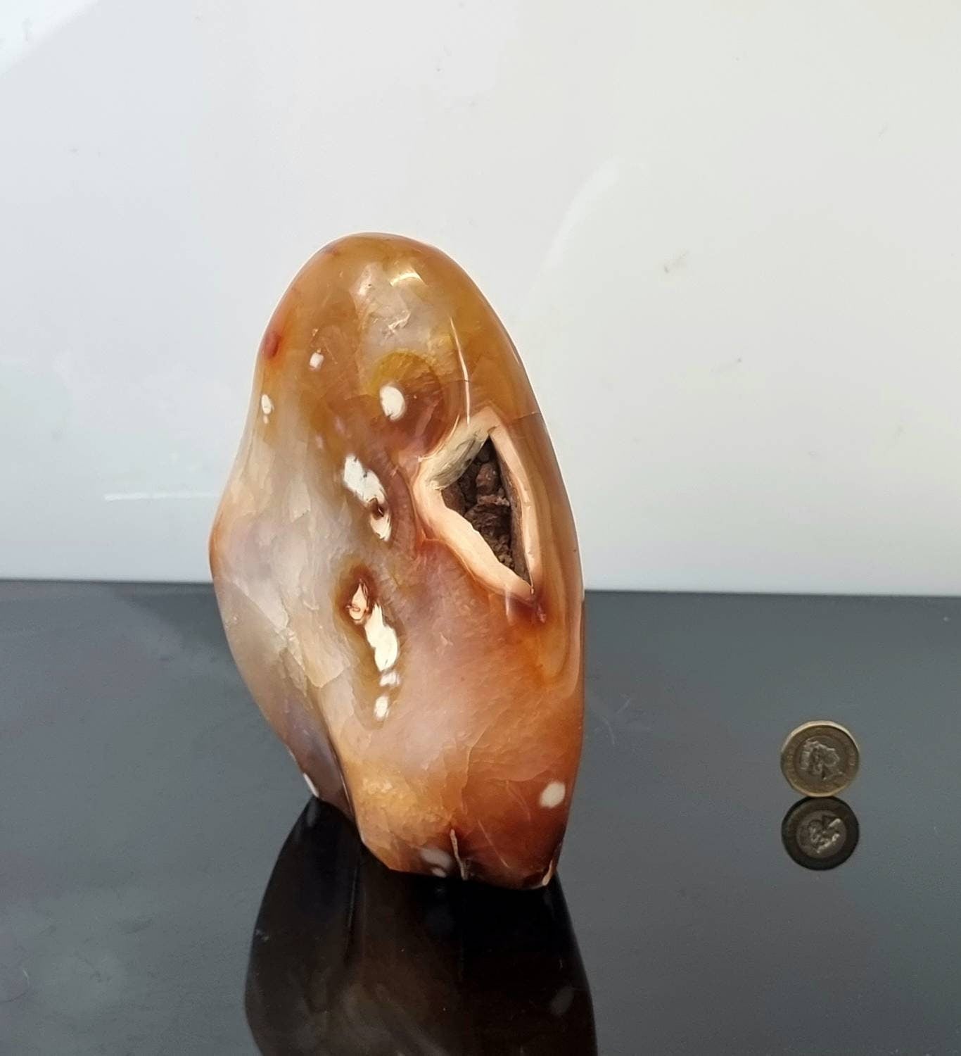 33) Extra large Carnelian Crystal Freeform