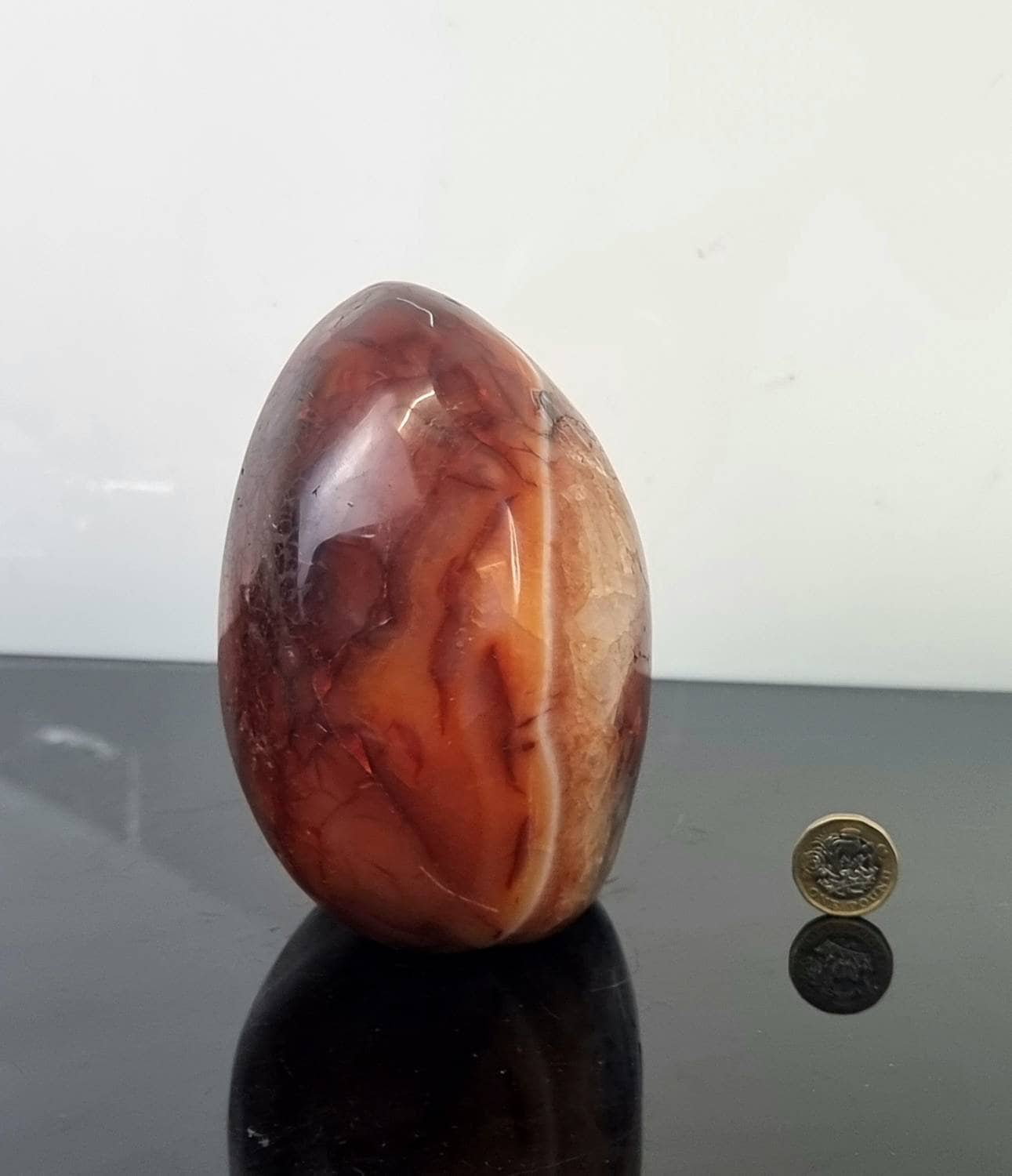 25) Extra large Carnelian Crystal Freeform