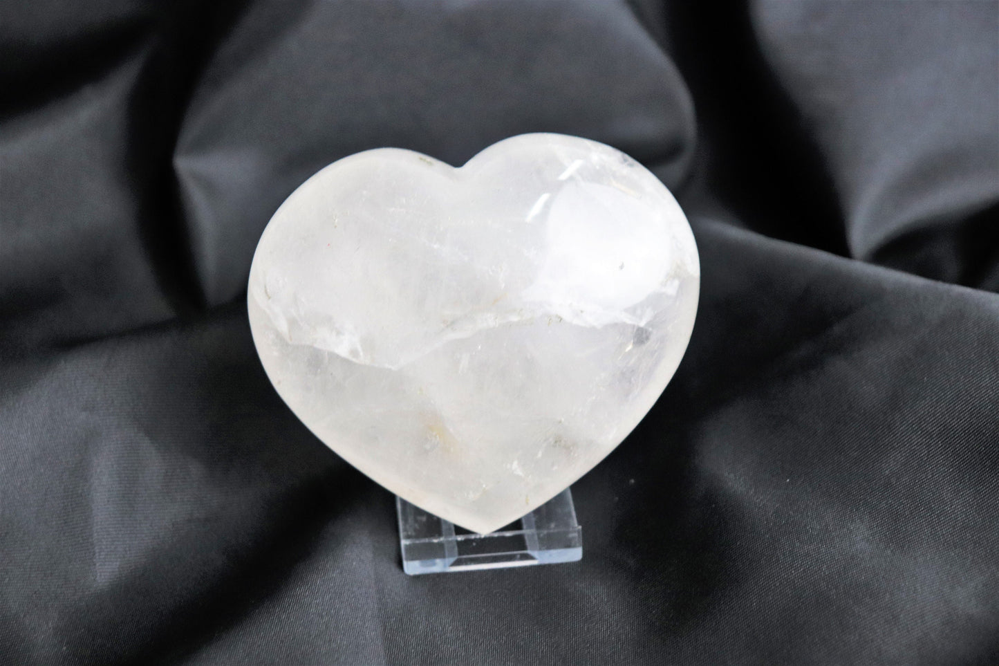 72) Large Quartz Crystal Heart