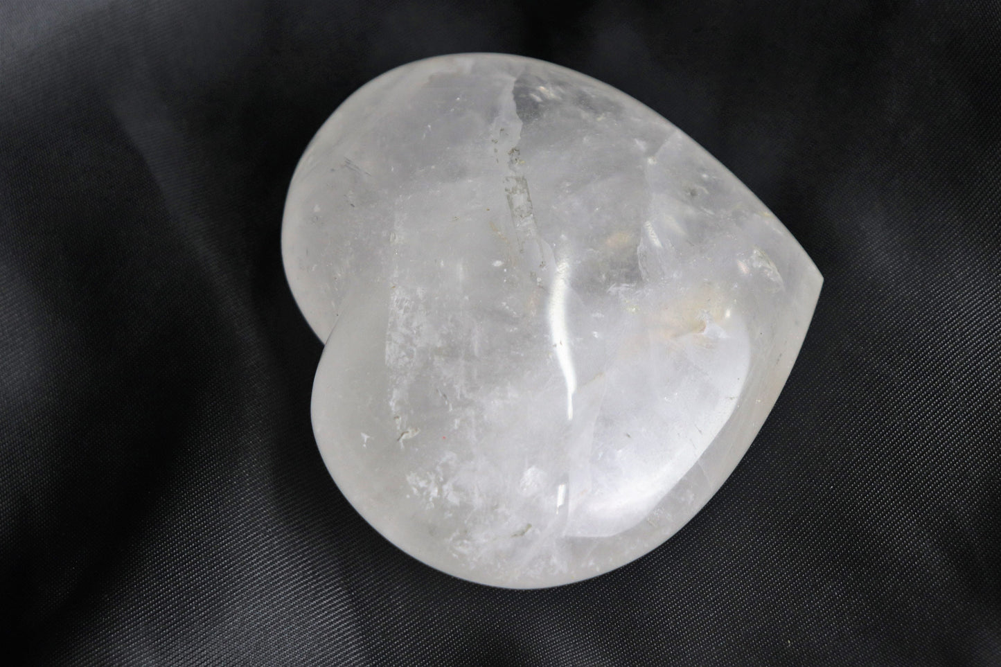 72) Large Quartz Crystal Heart