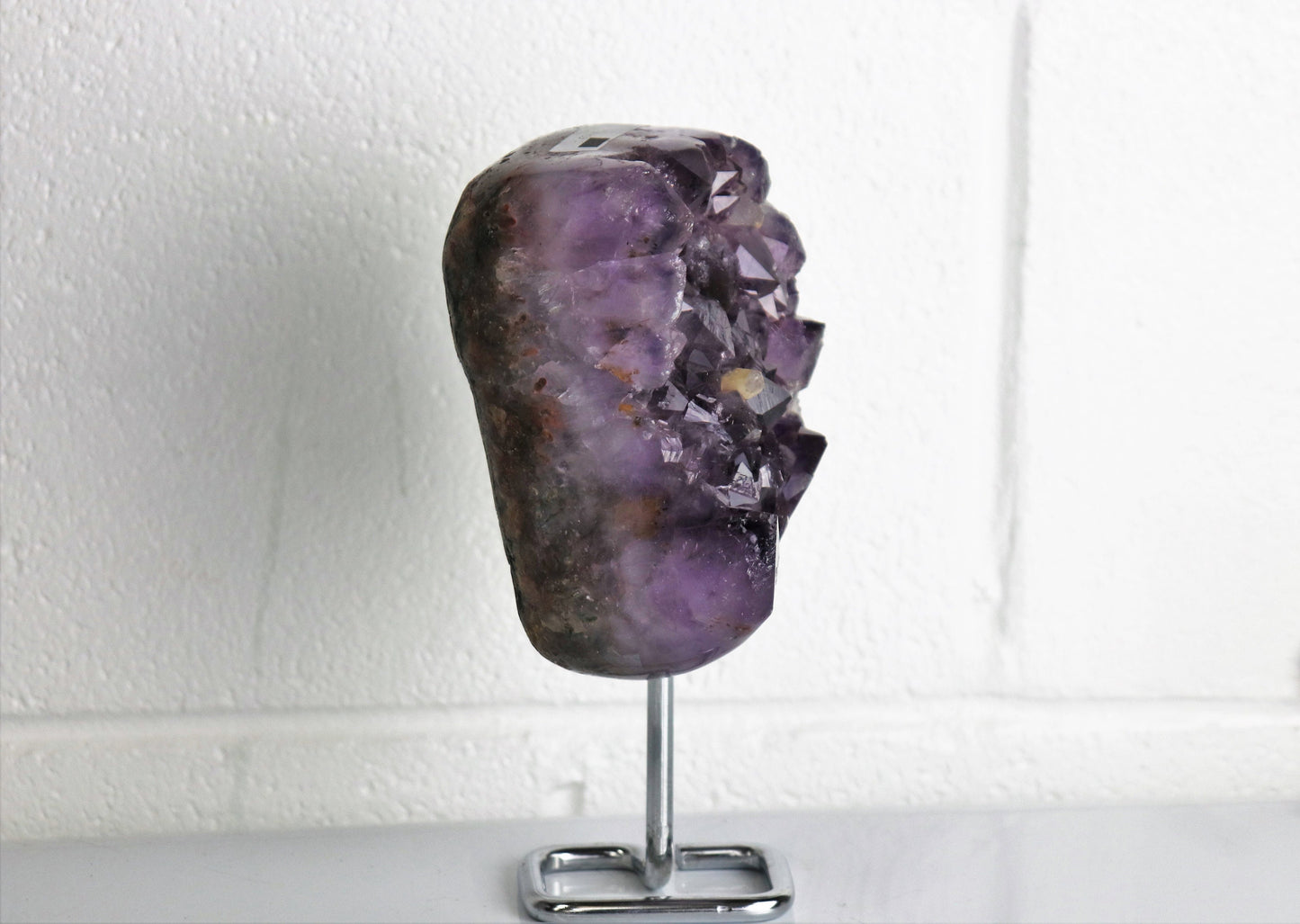 5) Amethyst Crystal On Metal Stand