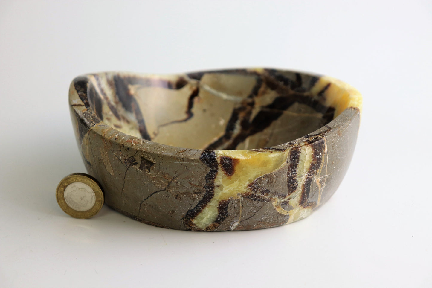 3) Septarian Crystal Bowl Great Gift Unique Home Art Décor