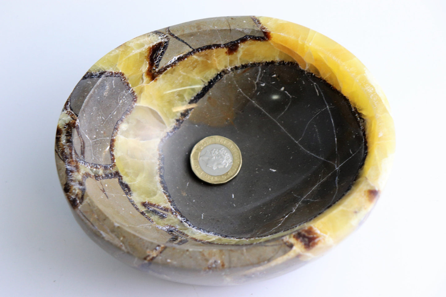 4) Septarian Crystal Bowl Great Gift Unique Home Art Décor