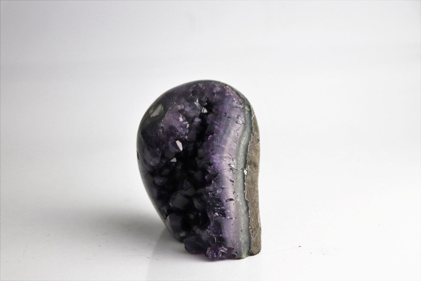 AMU98) Uruguayan Amethyst Free Standing Quartz Geode Crystal Gift