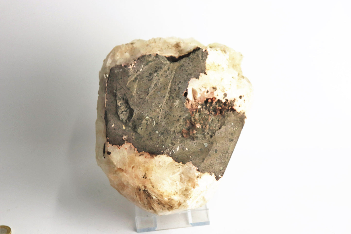 35) Large Stilbite Apophyllite Zeolite Crystal - India 2.96 KG