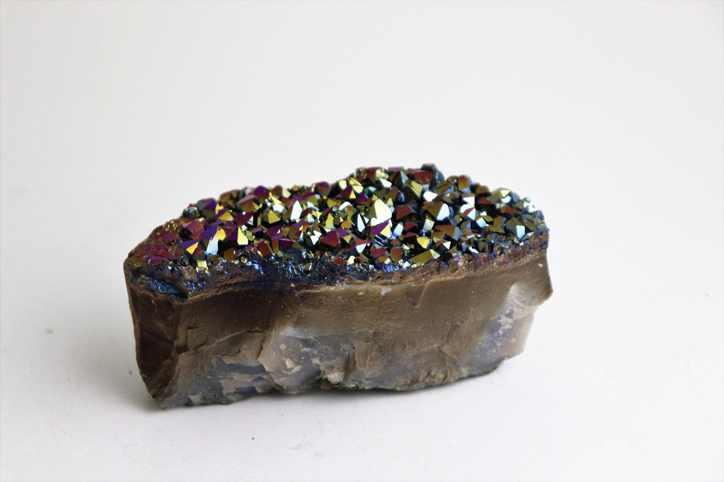 7) Titanium Aura Amethyst Rainbow Crystal