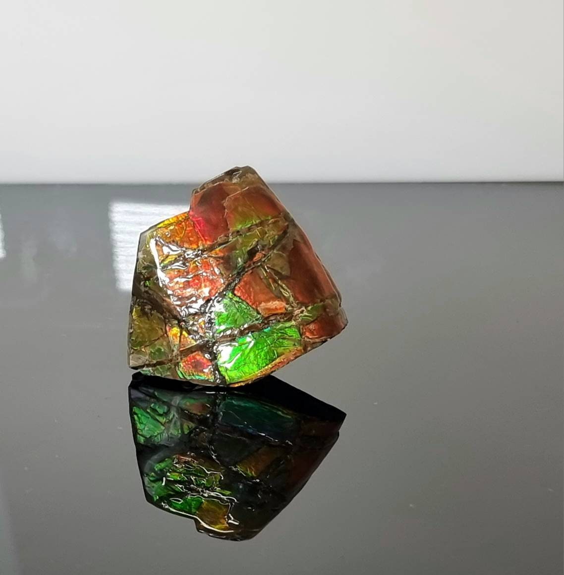14ap) Ammolite Crystal Gemstone