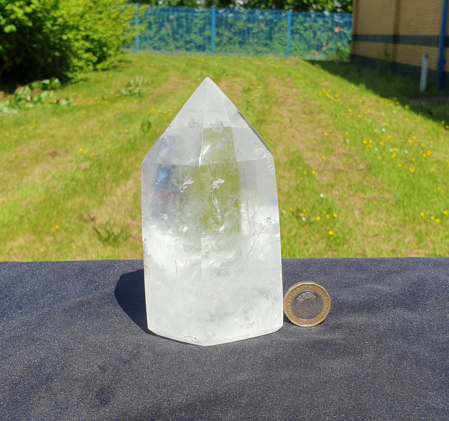 8) Clear Quartz Crystal Point 12cm