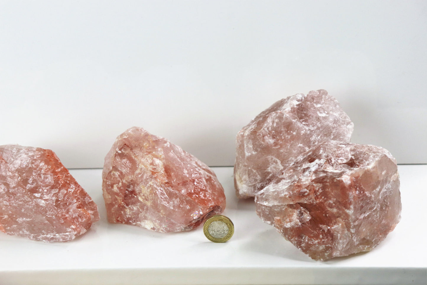 1 X Large Red Hematoid / Fire Quartz Crystal Rough Raw