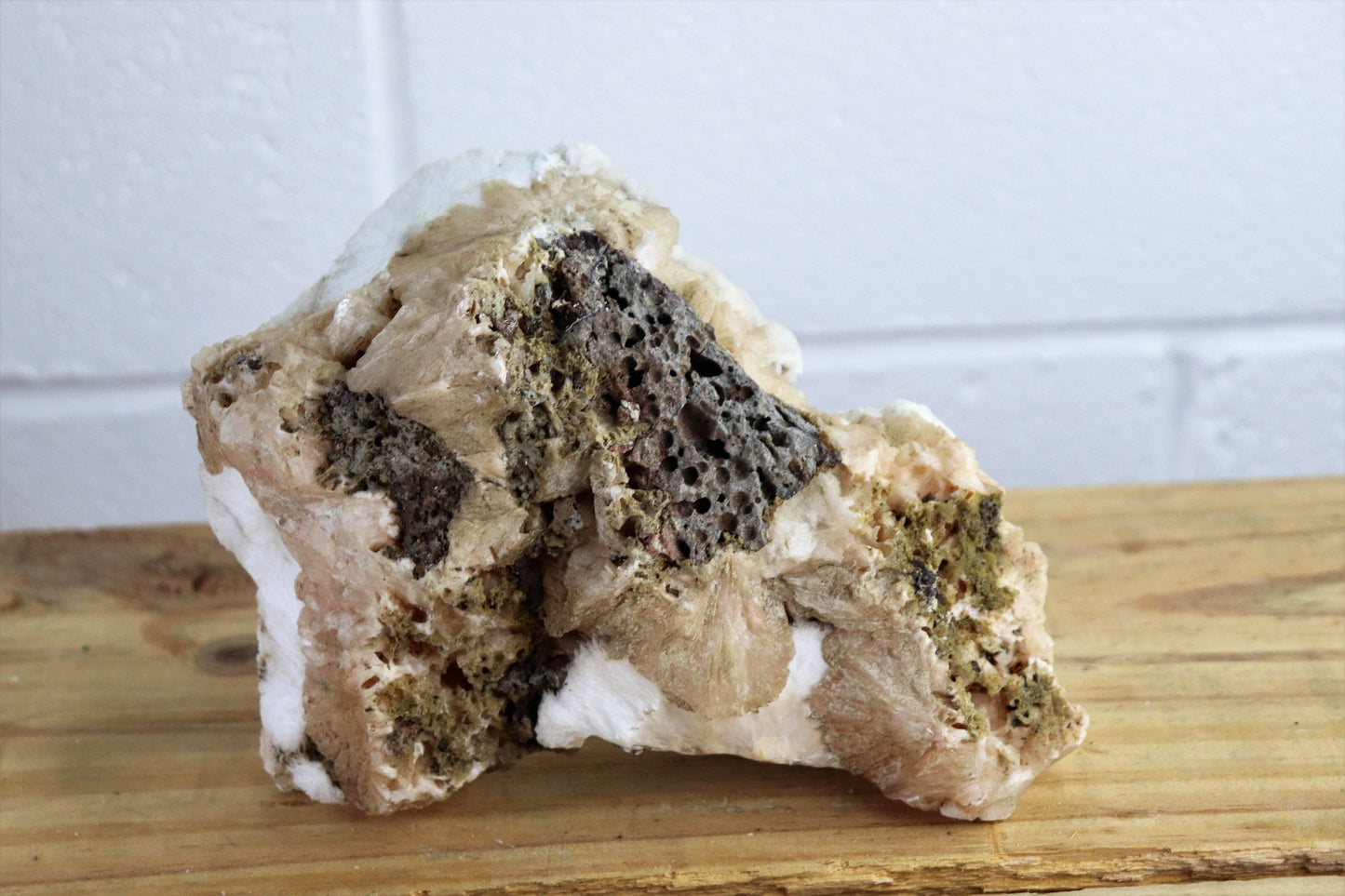 34) Mordenite Zeolite Crystal - India