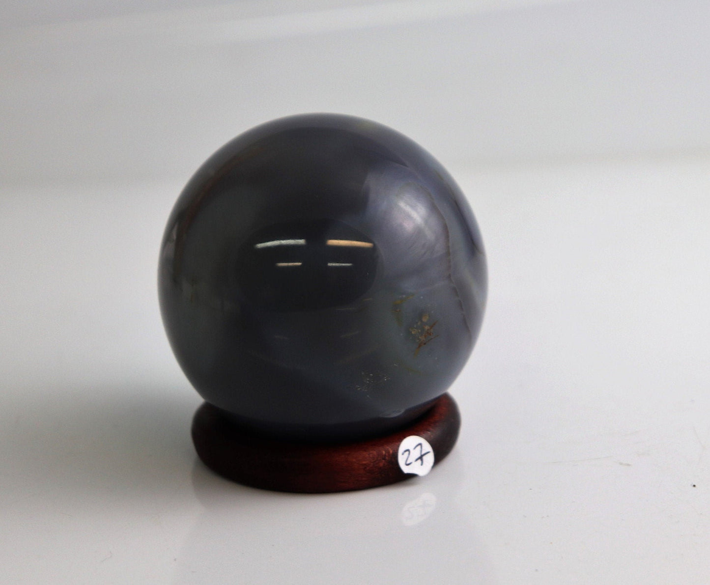 27) Natural Agate Quartz Crystal Sphere Ball Geode Great Gift 2.5"