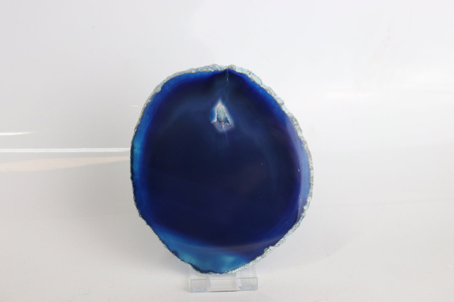 blue agate crystal slice