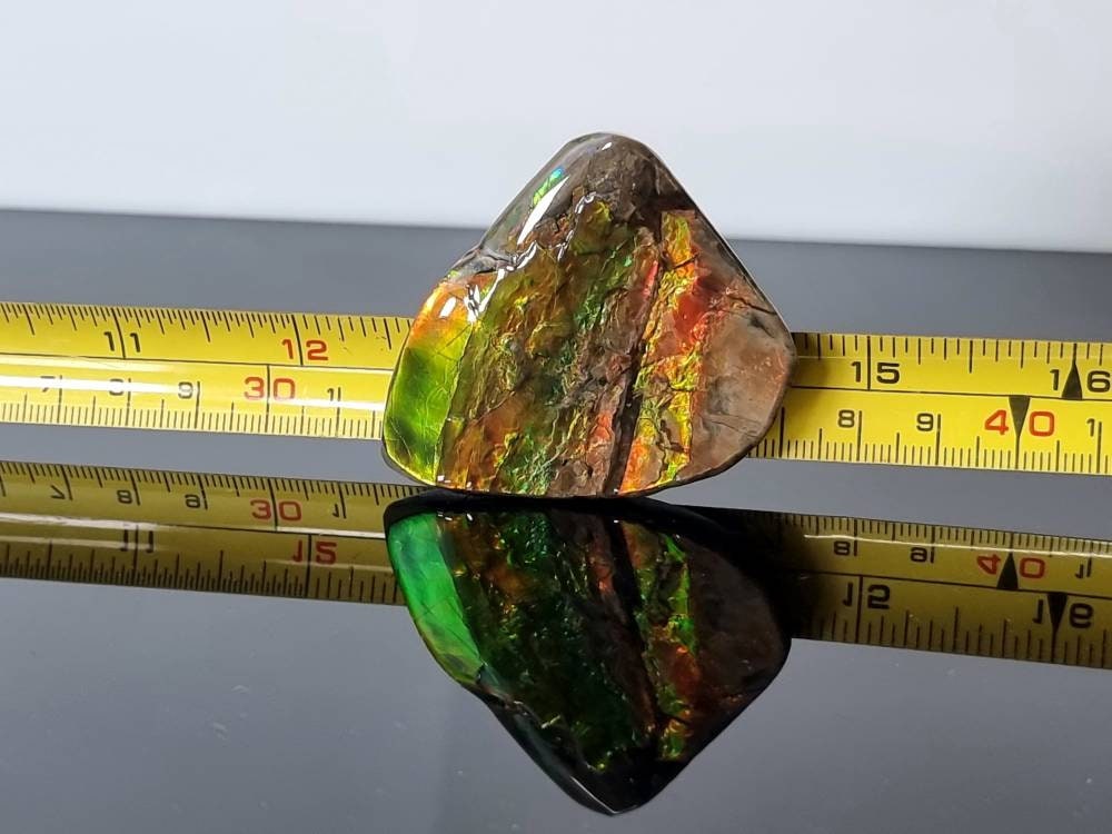 6ap) Ammolite Crystal Gemstone