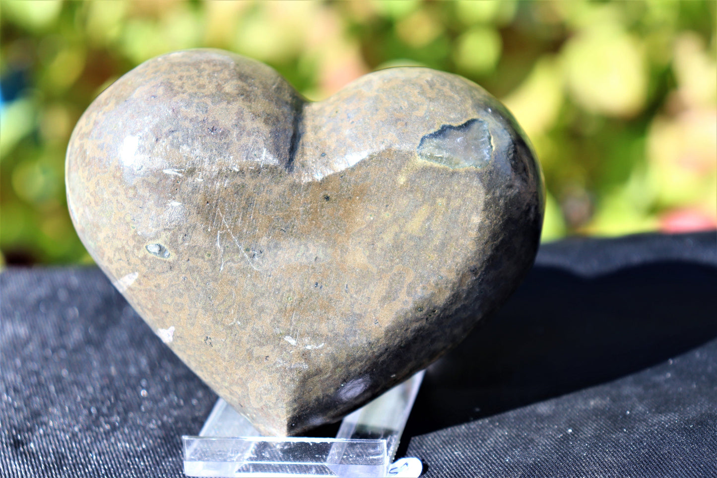 57) Black Amethyst Crystal Heart Quartz Geode Great Gift