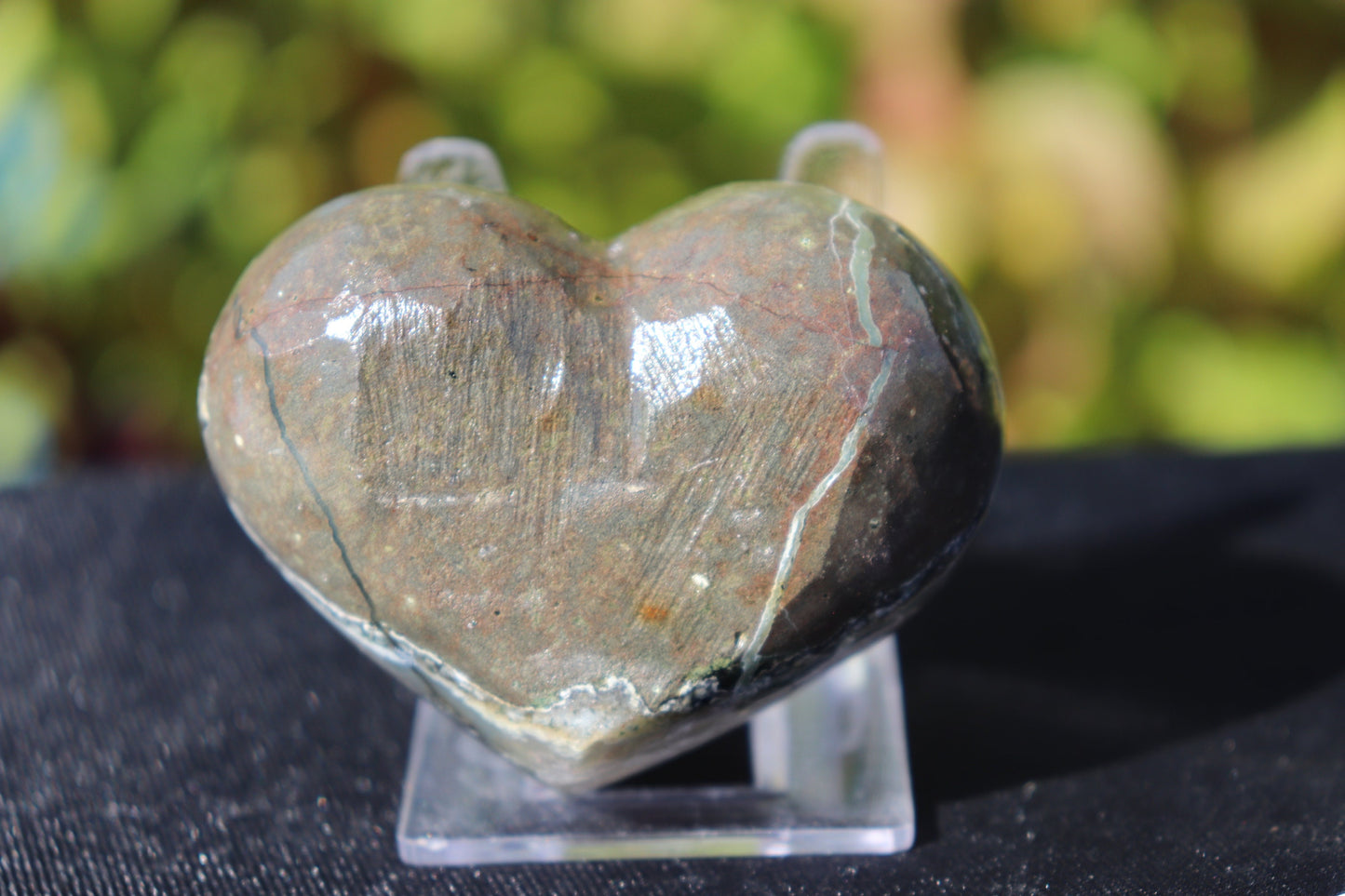 55) Amethyst Crystal Heart Quartz Geode Great Gift