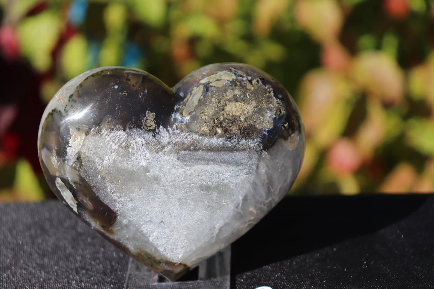 35) Amethyst Crystal Heart Purple Quartz Geode Great Gift