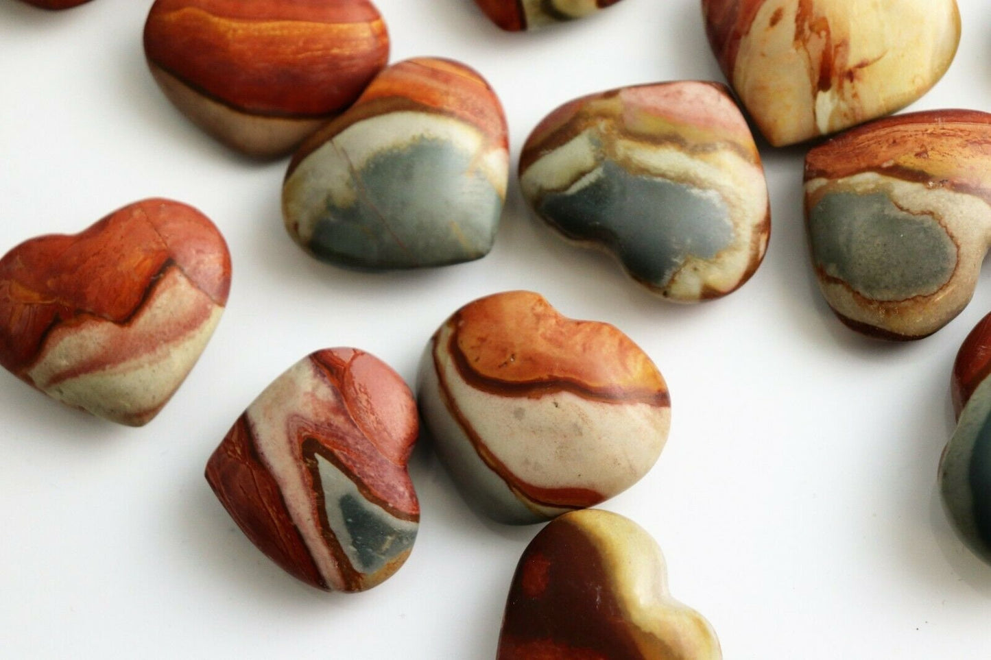 Polychrome Jasper Crystal Heart Matt