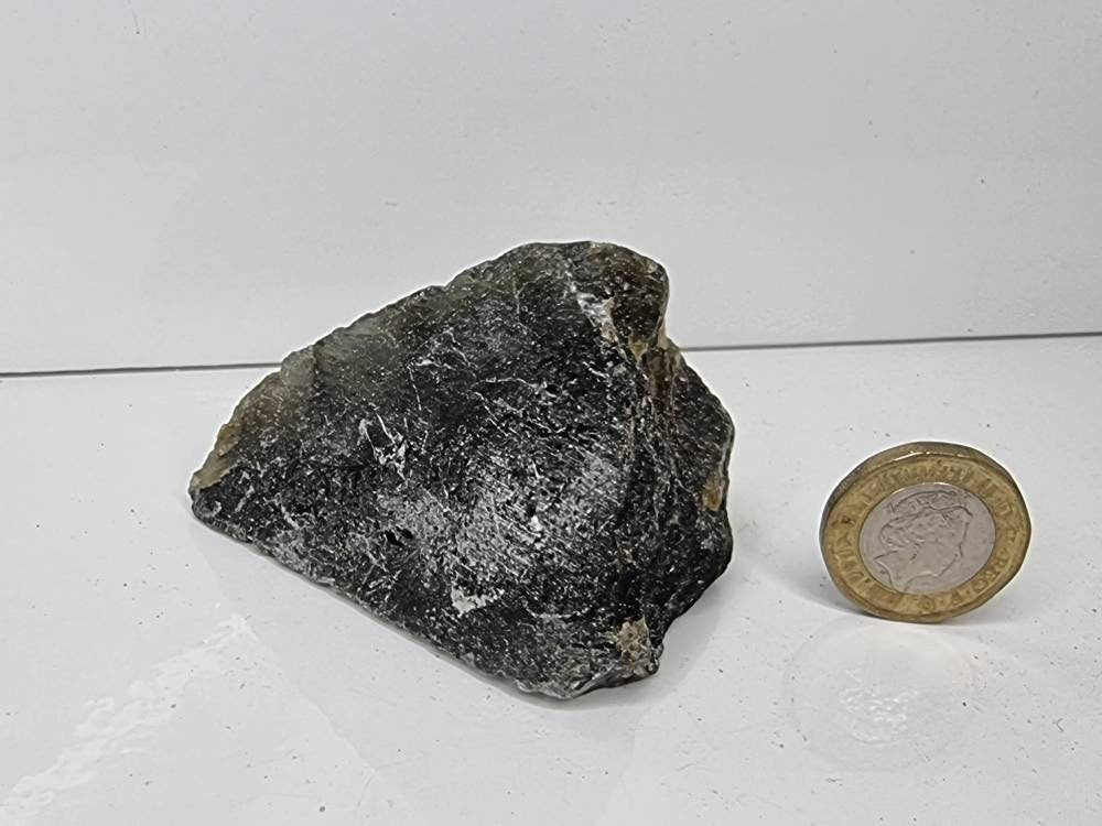 12LH) Labradorite Crystal Half Polished Slice