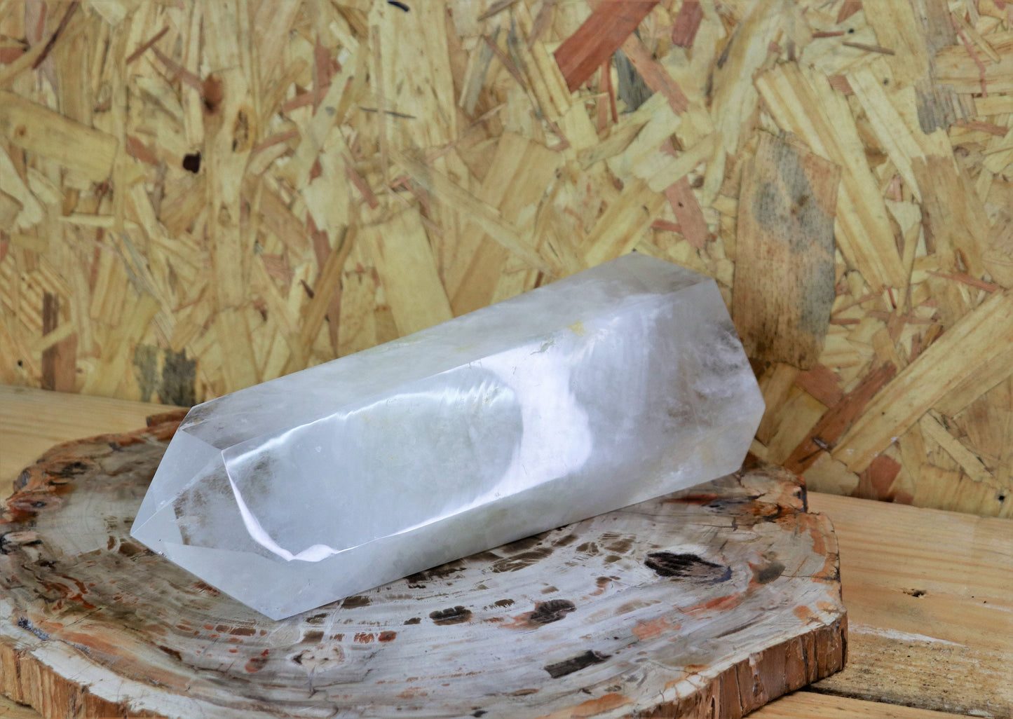 4) Large Clear Quartz Crystal Point Freestanding 4.07 KG