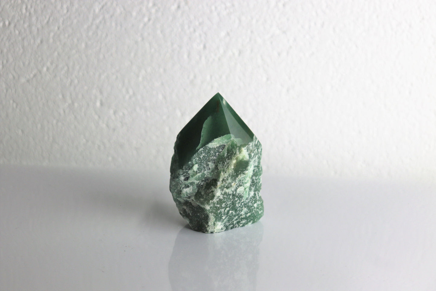 9) Green Quartz Crystal Point Top Polished Brazil