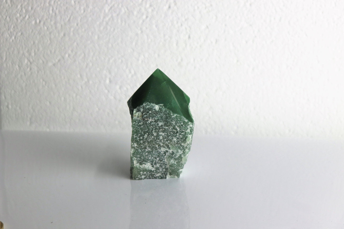 10) Green Quartz Crystal Point Top Polished Brazil
