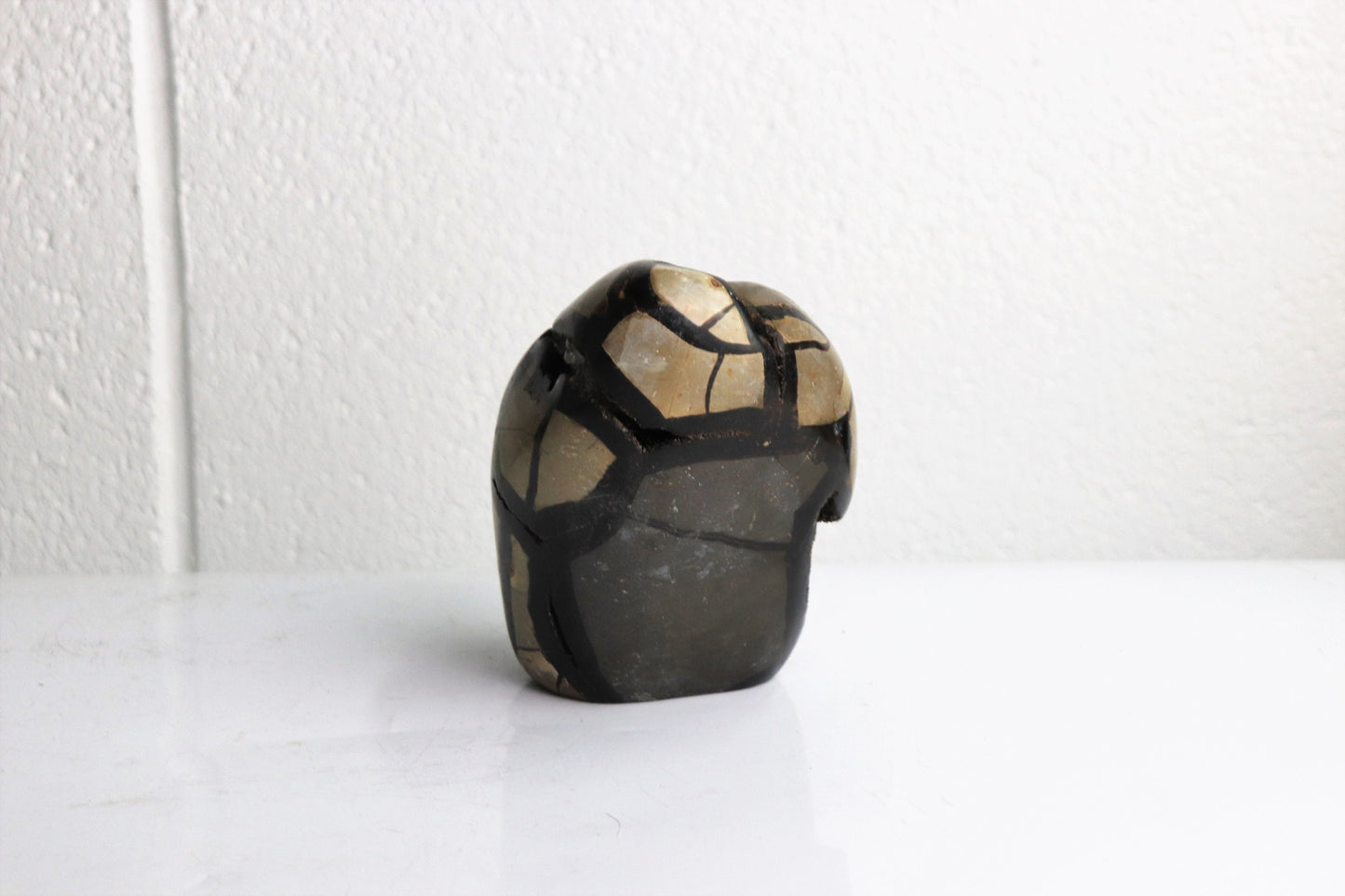 13) Black Septarian Calcite Crystal