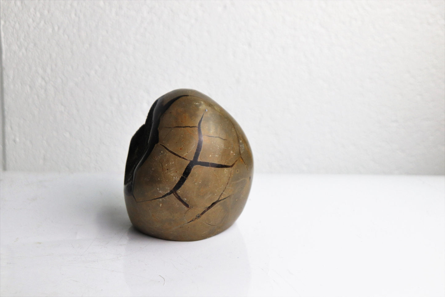 12) Black Septarian Calcite Crystal