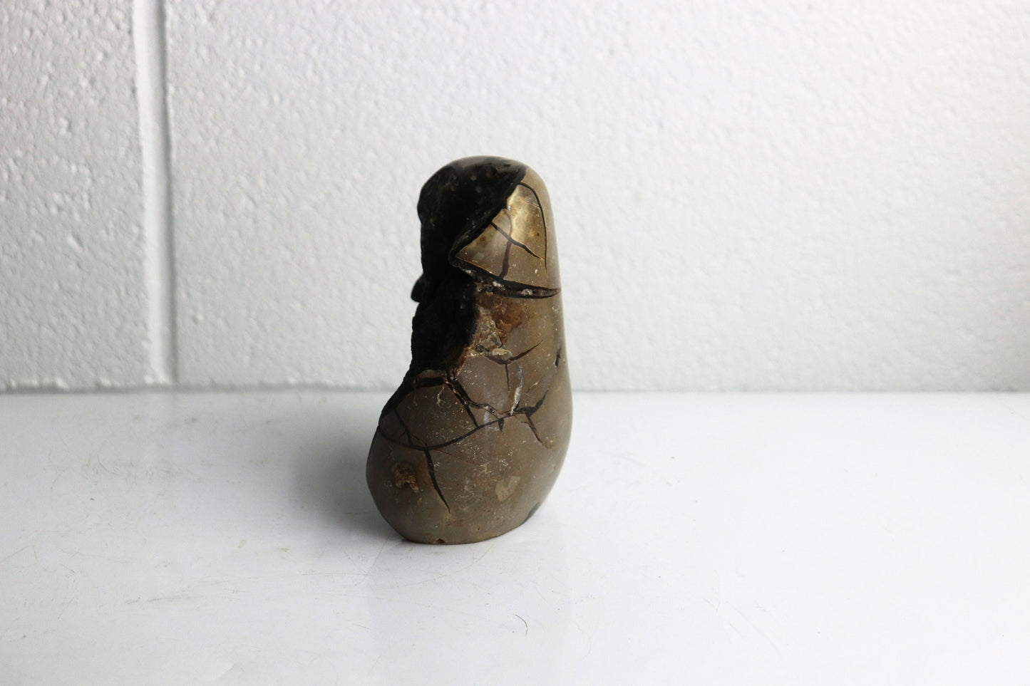 16) Black Septarian Calcite Crystal