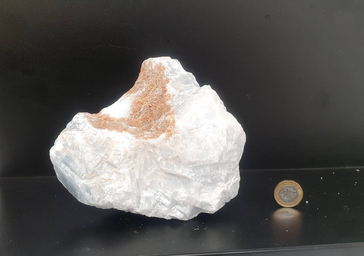 11) Large Raw Blue Calcite Crystal Rough