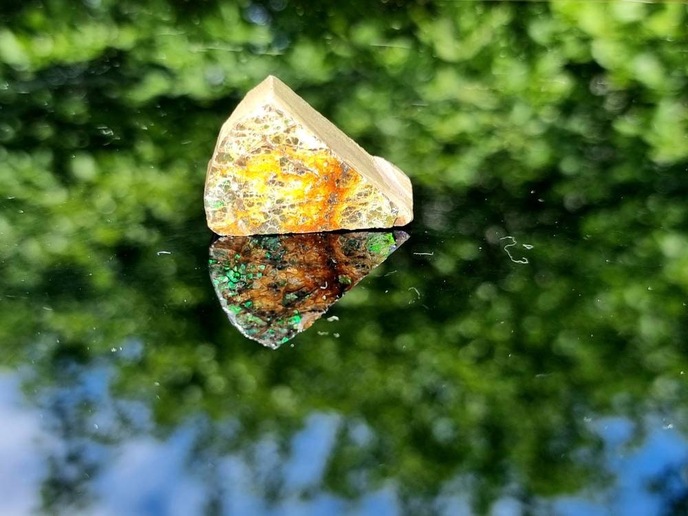 Large Ammolite Crystal Gemstone