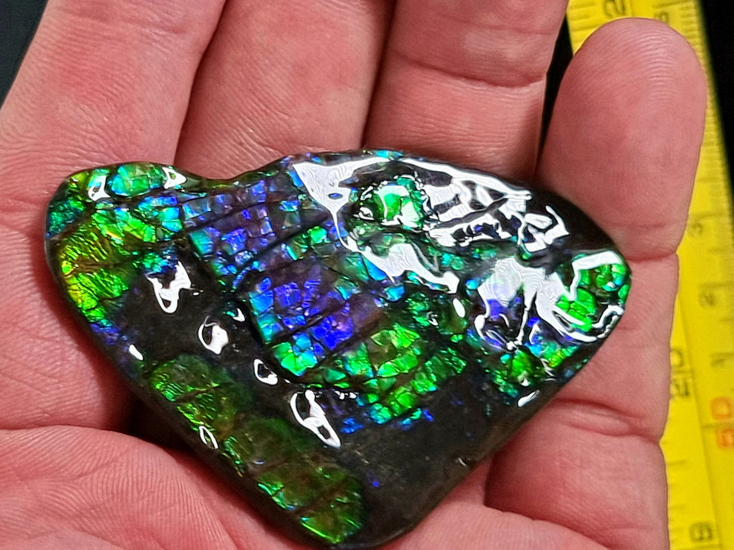 7a) Ammolite Crystal Gemstone