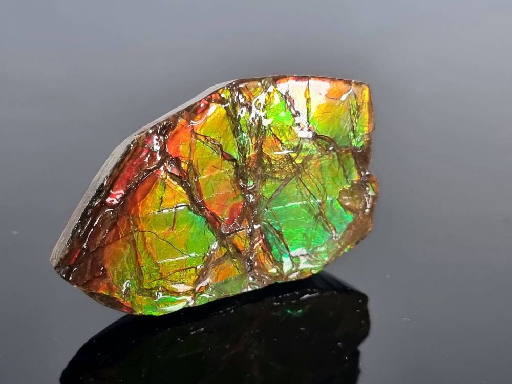 3a) Ammolite Crystal Gemstone