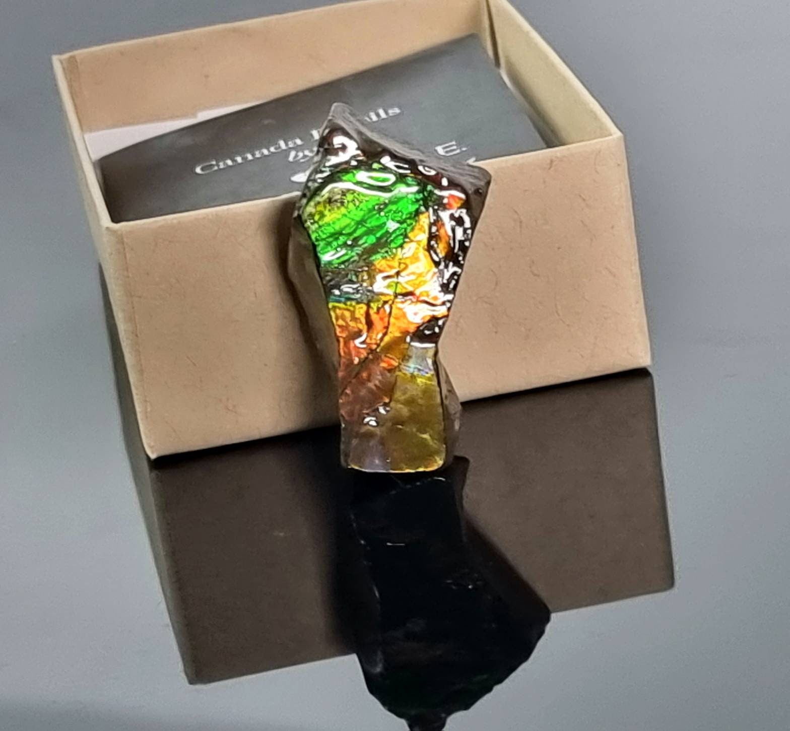 Large Ammolite Crystal Gemstone rare unique