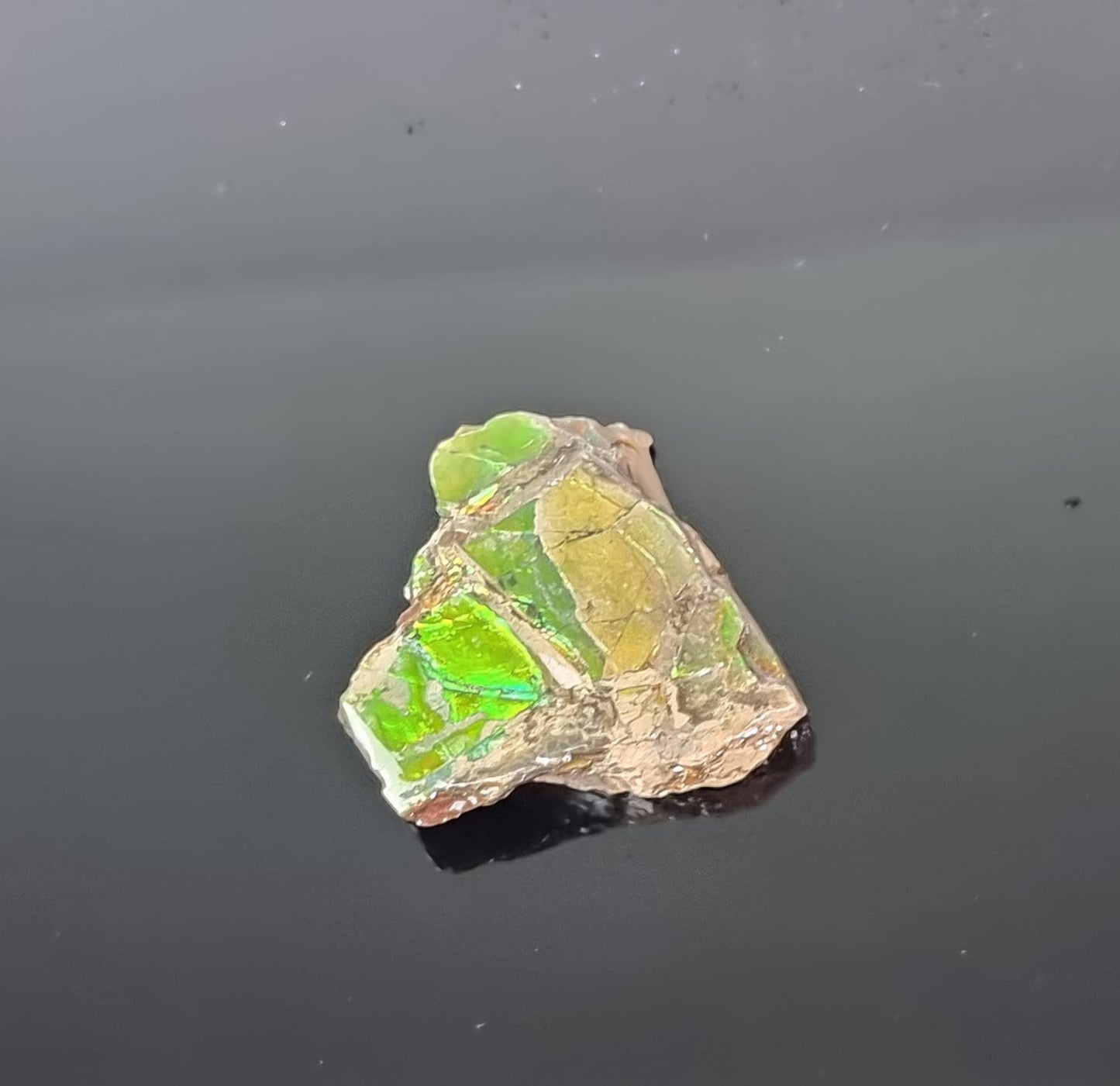 7) Ammolite Crystal Gemstone