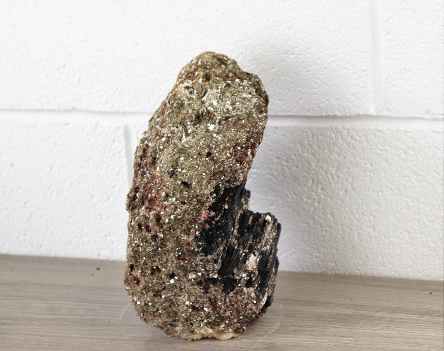 8) Black Tourmaline Crystal With Mica 4.39KG