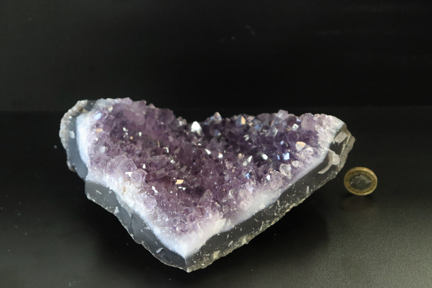 large amethyst crystal cluster