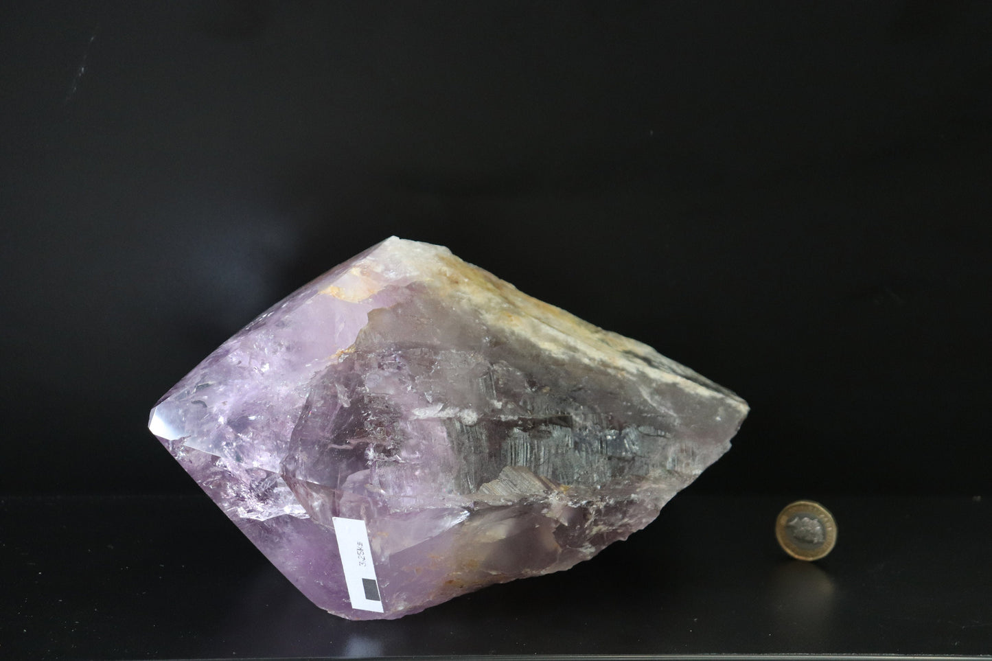 5) Large Amethyst Crystal Point Top Polished 3.25 KG