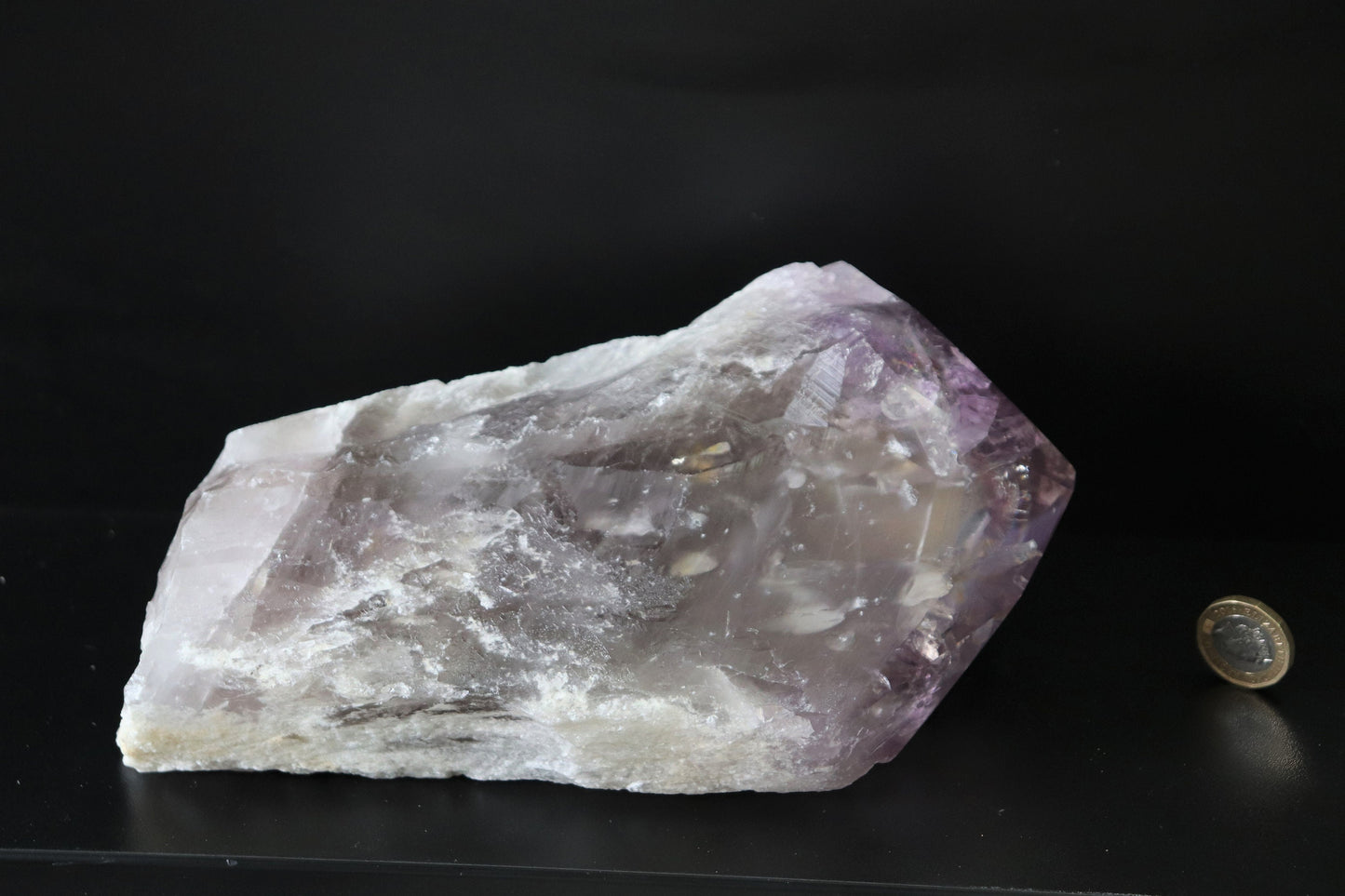 4) Large Amethyst Crystal Point Top Polished 2.75 KG