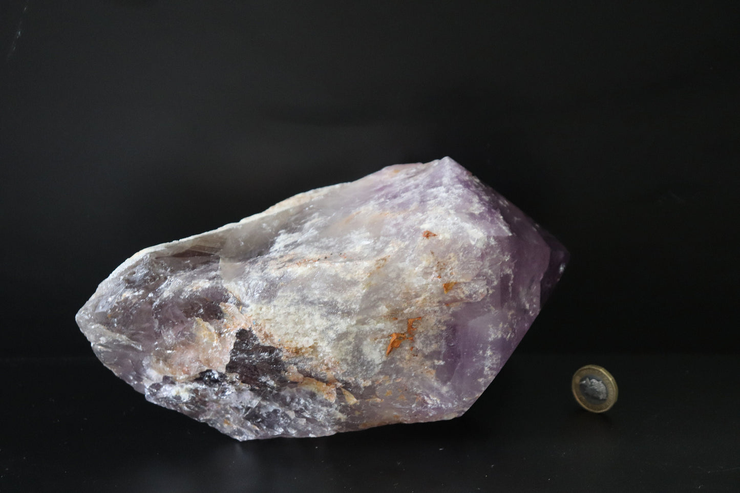 5) Large Amethyst Crystal Point Top Polished 3.25 KG